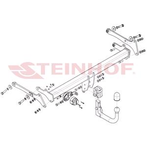 Tow Bars And Hitches, Steinhof Automatic Detachable Towbar (vertical system) for Ford KUGA III, 2019 Onwards, Steinhof