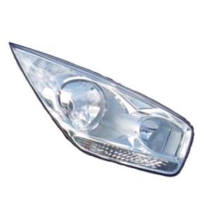 Lights, Right Headlamp (Twin Reflector, Halogen, Takes H7/H1 Bulbs, Original Equipment) for Kia VENGA 2010 on, 