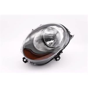 Lights, Left Headlamp (Halogen, Takes H4 Bulb, Amber Indicator) for Mini One/Cooper 3 Door 2014 2018, 