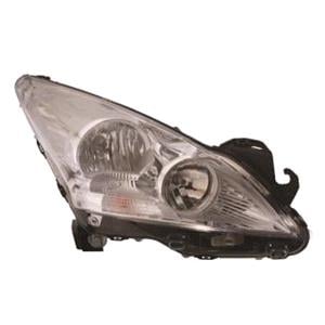 Lights, Peugeot 3008 2009 Onwards Rh Headlamp Takes H7/H7 Bulbs With Motor And Bulbs, Valeo