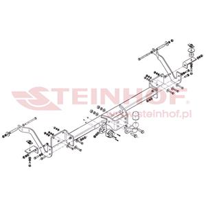 Tow Bars And Hitches, Steinhof Forged Towbar (fixed with 2 bolts) for Peugeot BOXER Flatbed / Chassis, 2006 Onwards, Fits Box Van only (including L4/XL), Steinhof