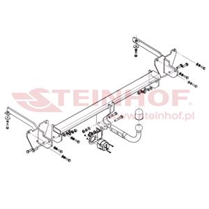 Tow Bars And Hitches, Steinhof Towbar (fixed with 2 bolts) for Fiat DOBLO Cargo, 2010 Onwards, will not fit CNG model, Steinhof