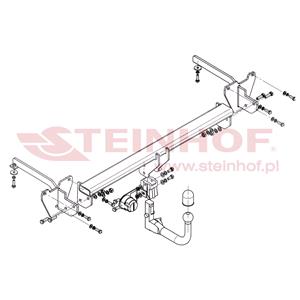 Tow Bars And Hitches, Steinhof Automatic Detachable Towbar (vertical system) for Fiat DOBLO, 2010 Onwards, will not fit CNG model, Steinhof