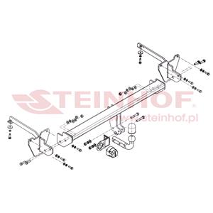 Tow Bars And Hitches, Steinhof Towbar (fixed with 2 bolts) for Fiat DOBLO, 2010 Onwards, Compressed Natural Gas Model Only, Steinhof