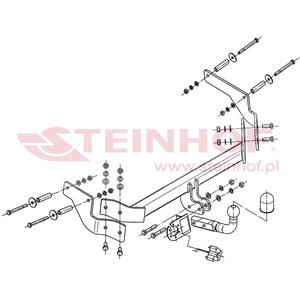 Tow Bars And Hitches, Steinhof Towbar (fixed with 2 bolts) for Fiat QUBO, 2008 Onwards, Steinhof