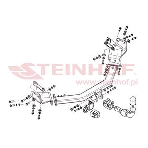 Tow Bars And Hitches, Steinhof Automatic Detachable Towbar (horizontal system) for Fiat FREEMONT, 2011 Onwards, Steinhof