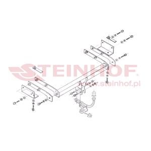 Tow Bars And Hitches, Steinhof Towbar (fixed with 2 bolts) for Fiat STILO Multi Wagon, 2003 2008, Steinhof