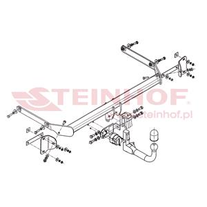 Tow Bars And Hitches, Steinhof Automatic Detachable Towbar (vertical system) for Ford B MAX, 2012 Onwards, Steinhof