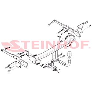 Tow Bars And Hitches, Steinhof Towbar (fixed with 2 bolts) for Ford S MAX, 2015 Onwards, Steinhof