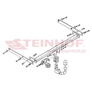 Tow Bars And Hitches, Steinhof Automatic Detachable Towbar (vertical system) for Ford C MAX, 2010 Onwards, Steinhof