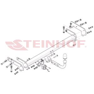 Tow Bars And Hitches, Steinhof Towbar (fixed with 2 bolts) for Ford Edge, 2015 Onwards, Steinhof