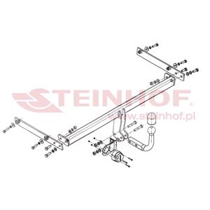 Tow Bars And Hitches, Steinhof Towbar (fixed with 2 bolts) for Ford FIESTA VI Van, 2009 2016, Steinhof