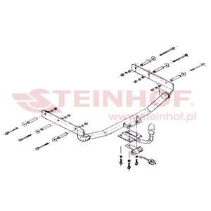 Tow Bars And Hitches, Steinhof Towbar (fixed with 4 bolts) for Ford MONDEO Estate, 1993 1996, Steinhof