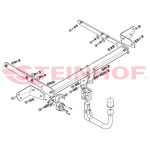 Steinhof Automatic Detachable Towbar (vertical system) for Ford MONDEO Hatchback, 2014 Onwards
