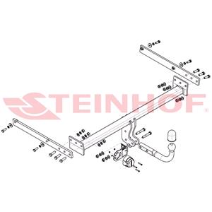 Tow Bars And Hitches, Steinhof Towbar (fixed with 2 bolts) for Ford KUGA, 2008 2013, Steinhof