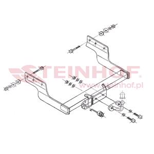 Tow Bars And Hitches, Steinhof Forged Towbar (fixed with 2 bolts) for Ford TRANSIT Van, 2000 2006, Steinhof