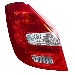 Lights, Left Rear Lamp (Hatchback, Supplied Without Bulb Holders) for Skoda Fabia  2007 on, 