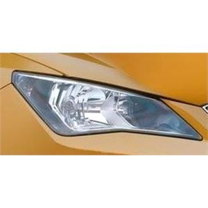 Lights, Right Headlamp (Single Reflector, Halogen, Takes H4 Bulb, Supplied With Bulbs & Motor, Original Equipment) for Seat IBIZA V SPORTCOUPE 2012 2015, 
