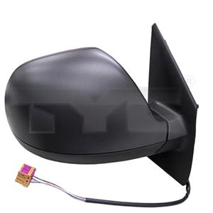 Wing Mirrors, Right Wing Mirror (Electric, Heated, Black Cover) for VW TRANSPORTER Flatbed, 2010 2015, 