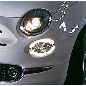 Lights, Left Daytime Running Lamp (In Bumper, LED, With High Beam, Takes H7 Bulb, Original Equipment) for Fiat 500X 2015 on, 