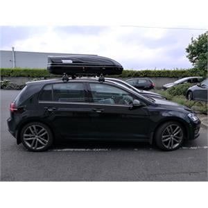 Modula WeGo 450L Black Roof Box, Double-Side Opening System