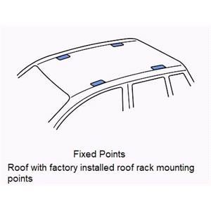 Complete THULE car roof rack system