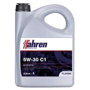 Engine Oils, Fahren 5W 30 C1 Fully Synthetic Engine Oil   5 Litre, FAHREN