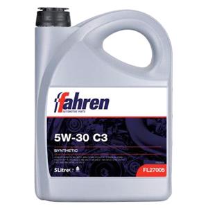 Engine Oils, Fahren 5W 30 C3 Fully Synthetic Engine Oil   5 Litre, FAHREN
