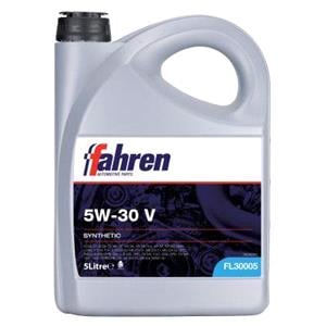 Engine Oils, Fahren 5W30 V Fully Synthetic Engine Oil   5 Litre, FAHREN