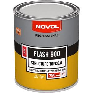 Body Repair and Preparation, Flash 900   Structure Top Coat, 1K Black, 750ml, Novol