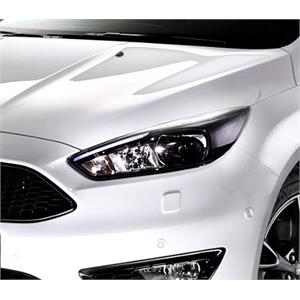 Lights, Left Headlamp (Halogen, Black Bezel, With LED Daytime Running Light, Takes H7 / H1 Bulbs, Supplied With Motor, ST Line Models) for Ford FOCUS III 2015 on, 