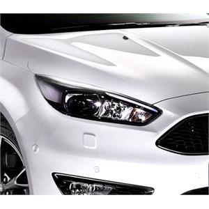 Lights, Right Headlamp (Halogen, Black Bezel, With LED Daytime Running Light, Takes H7 / H1 Bulbs, Supplied With Motor, ST Line Models) for Ford FOCUS III 2015 on, 