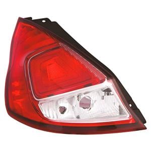 Lights, Left Rear Lamp (Standard Bulb Type, Supplied Without Bulbholder) for Ford FIESTA VI 2013 on, 