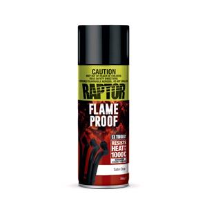 Paints, RAPTOR 1K Pro FlameProof High Heat Aerosol   Satin Clear   361ml, U POL