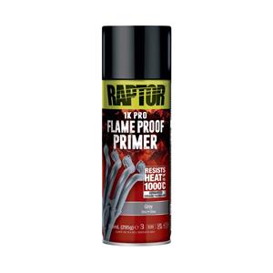 Paints, RAPTOR 1K Pro FlameProof Primer High Heat Aerosol   Grey   336ml, U POL