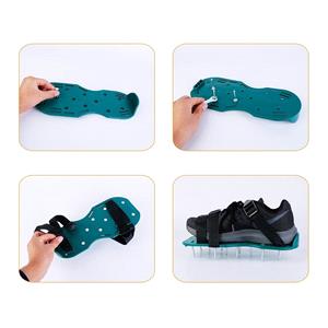 Lawn Aerator Shoes with Plastic Buckle Strap - 45mm Spikes