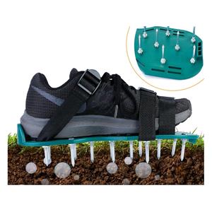 Lawn Aerator Shoes with Plastic Buckle Strap - 45mm Spikes