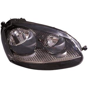 Lights, Right Headlamp GTI (Black Bezel) for Volkswagen GOLF V 2004 2009, 