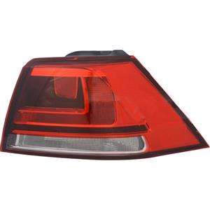 Lights, Right Rear Lamp (Estate, Outer, On Quarter Panel, Smoked Red) for Volkswagen GOLF VII Estate 2013 on, 