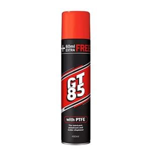 Lubricants and Grease, GT85 PTFE Penetrating Aerosol 400ml + 60ml Free (Promo While Stock Lasts), GT85