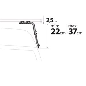 Complete Nordrive Steel 3-Bar System for commercial vans, Supplied with locks and keys