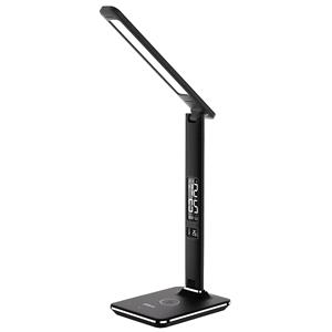 Gifts, Groov E Desk LED Lamp With Wireless Charging Pad & Clock   Black, Groov E