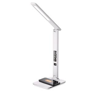 Gifts, Groov E Desk LED Lamp With Wireless Charging Pad & Clock   White, Groov E