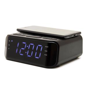 Gifts, Groov E Alarm Clock FM Radio With Usb and Wireless Charging Pad, Groov E
