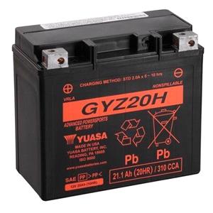 Motorcycle Batteries, Yuasa Motorcycle Battery   GYZ20H 12V High Performance MF VRLA Battery, YUASA