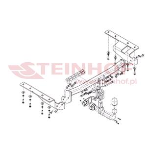 Tow Bars And Hitches, Steinhof Automatic Detachable Towbar (vertical system) for Honda CR V Mk III,  2006 2012, Steinhof