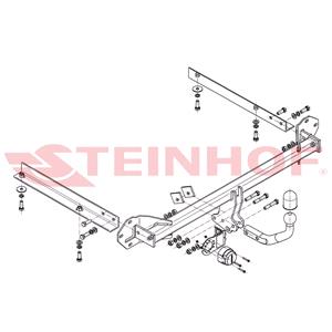 Tow Bars And Hitches, Steinhof Towbar (fixed with 2 bolts) for Honda CIVIC IX Tourer, 2014 Onwards, Steinhof