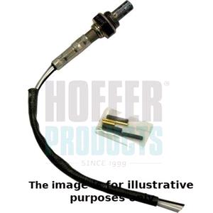 Lambda Sensor, HOFFER Universal (4 wire) Zirconia oxygen sensor with body ground (Case ground), HOFFER