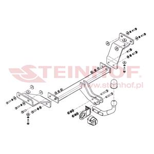 Tow Bars And Hitches, Steinhof Towbar (fixed with 2 bolts) for Hyundai i30 Estate, 2008 2012, Steinhof
