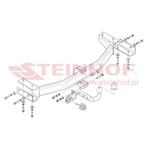 Tow Bars And Hitches, Steinhof Towbar (fixed with 2 bolts) for Hyundai ix35, 2010 2015, Steinhof